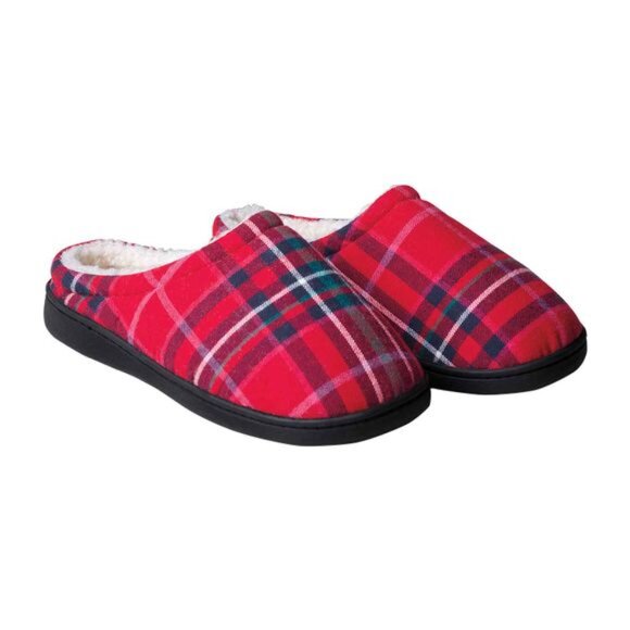 NWT - Studio 1886 Red Plaid Slippers - Size M (7-8) - Picture 6 of 6